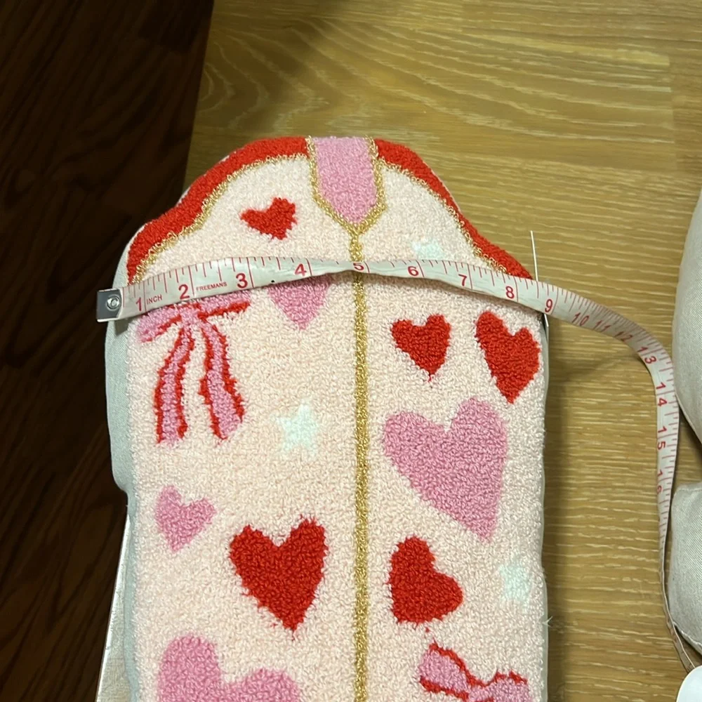 Isaac Mizrahi Pink Heart Cowboy Boot Pillows decoration size 13.4”X 20.5”